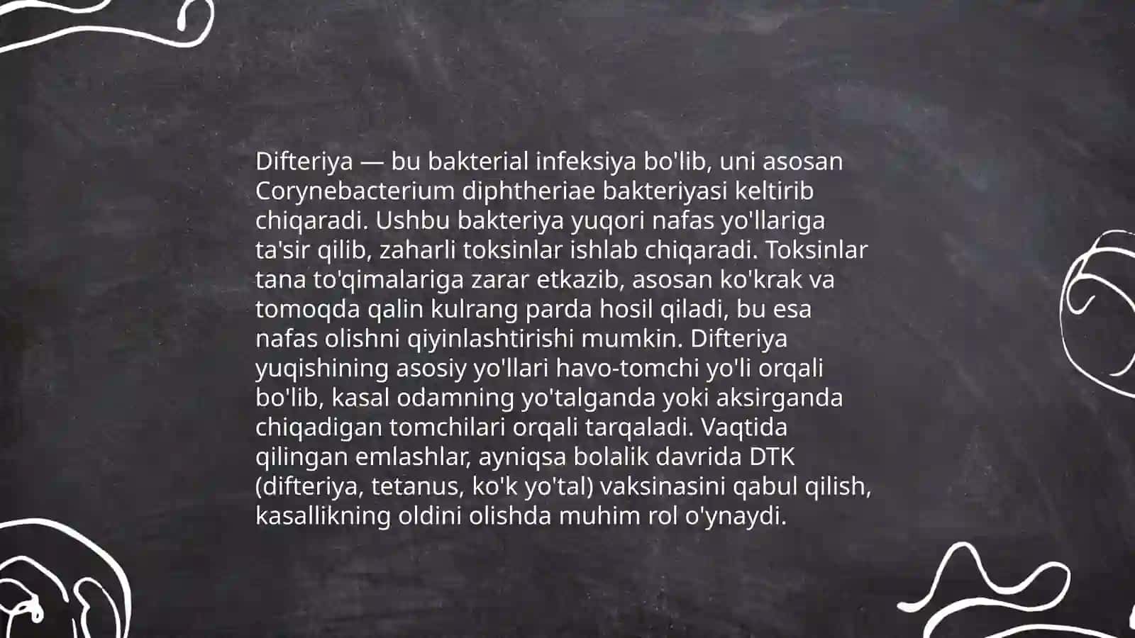 Difteriya kôkyôtal haqida malumot 4