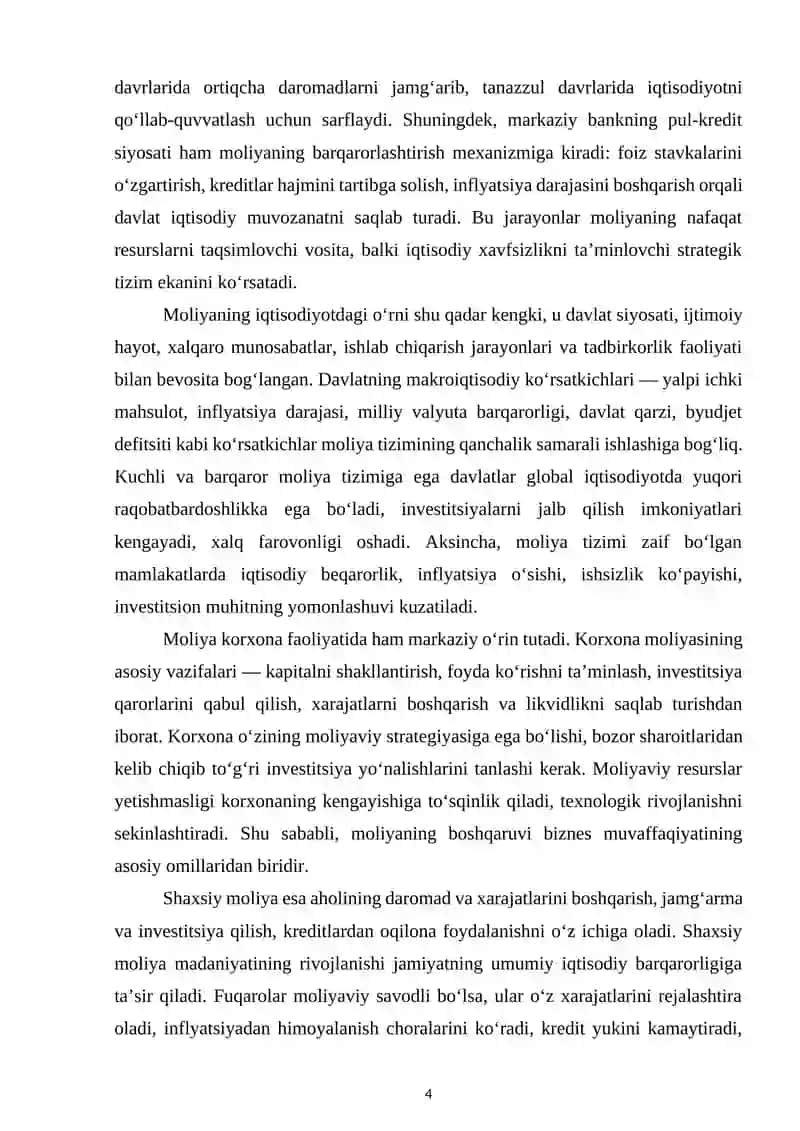 MOLIYA ASOSLARI FANIGA 4