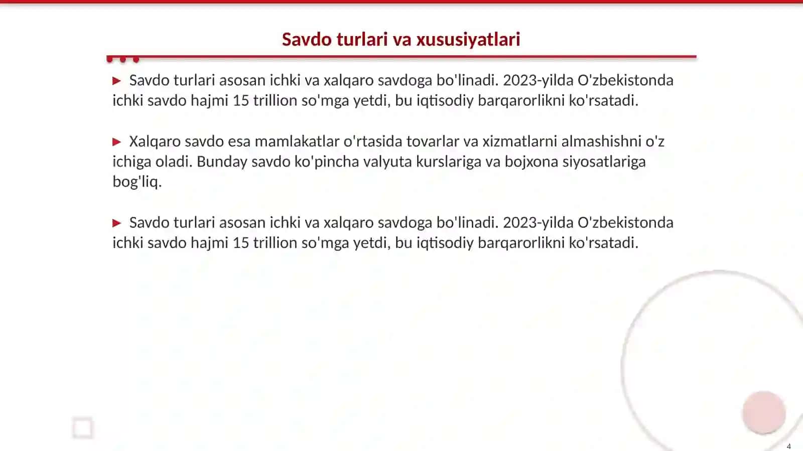 Savdo va Xizmatlar 4