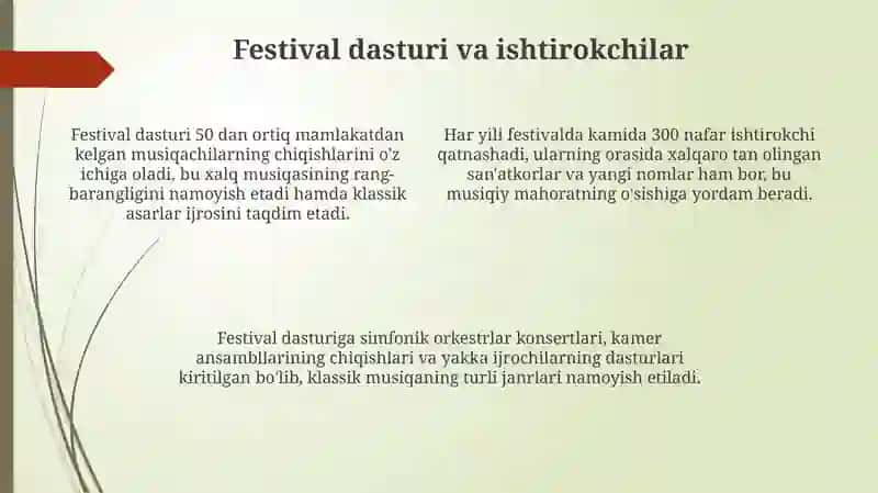"Sharqtaronalari" xalqaro musiqa festivali 4