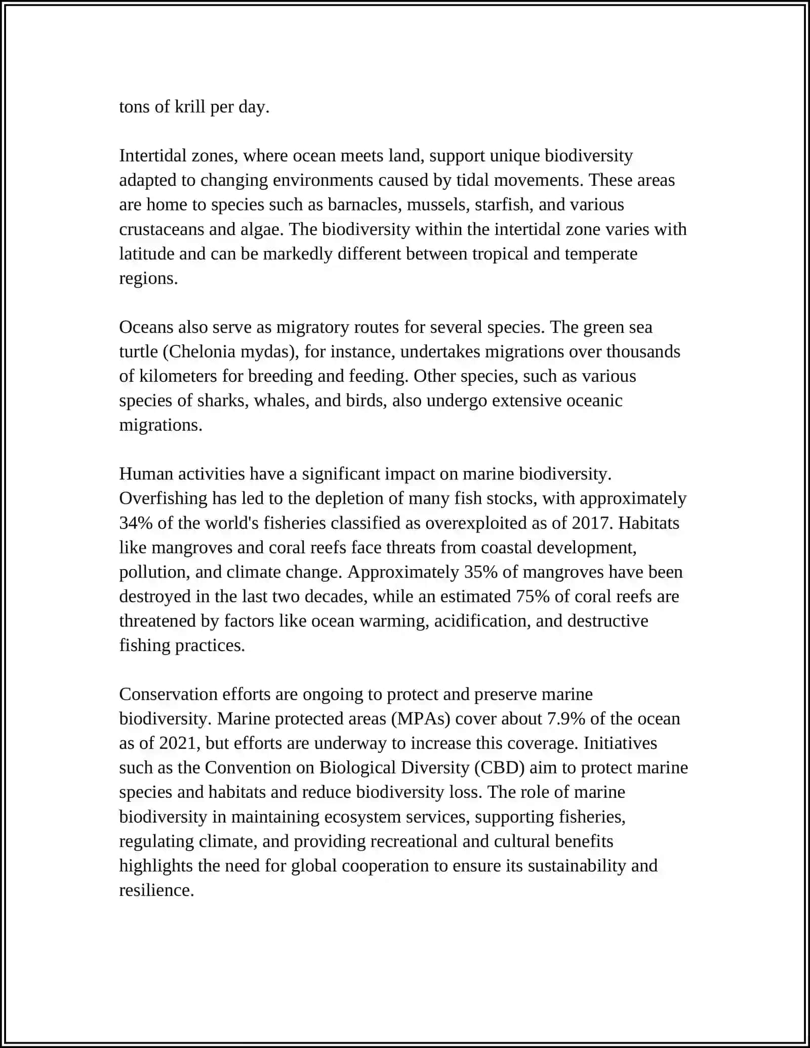 Marine Biodiversity Research 4