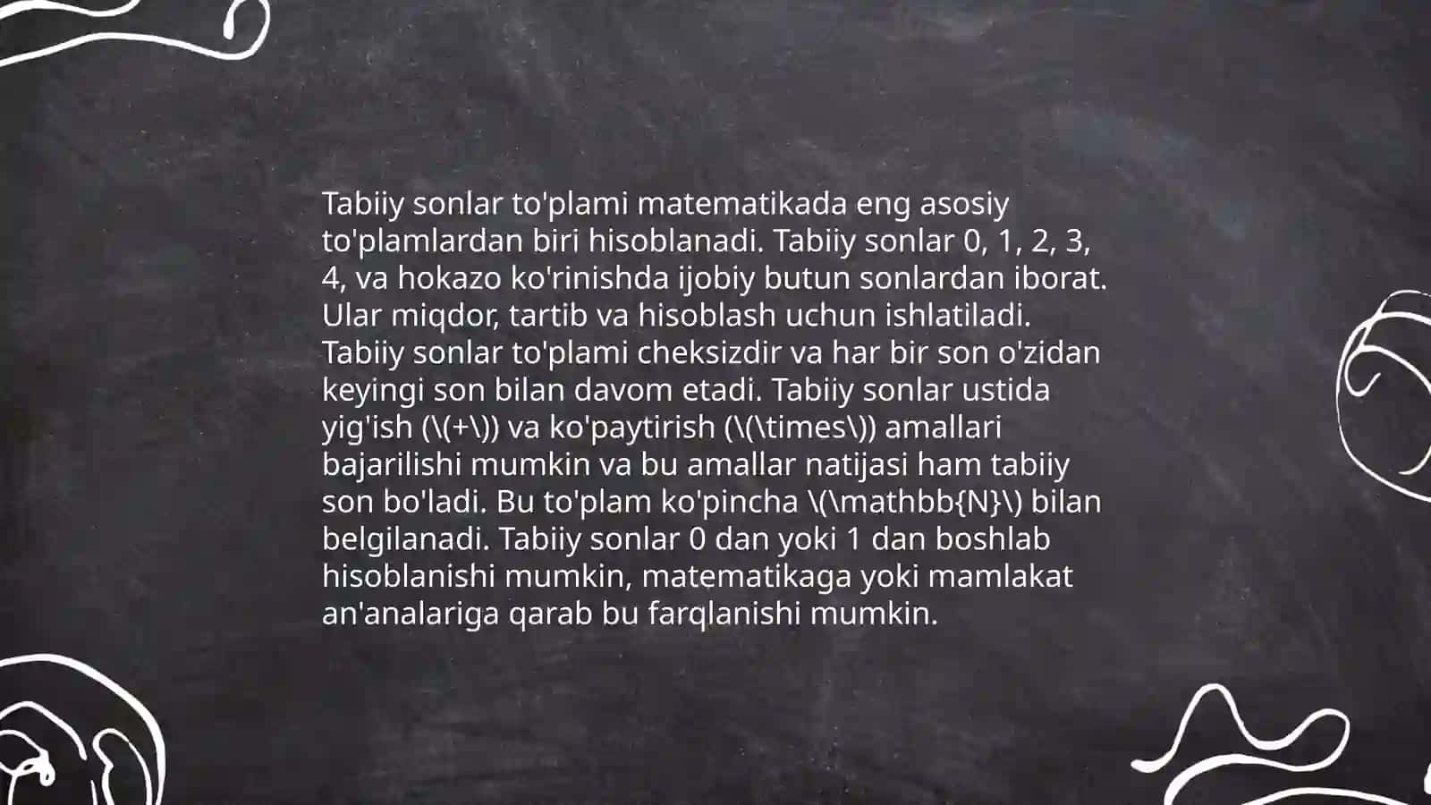 Sonli to'plamlar matematikada 4