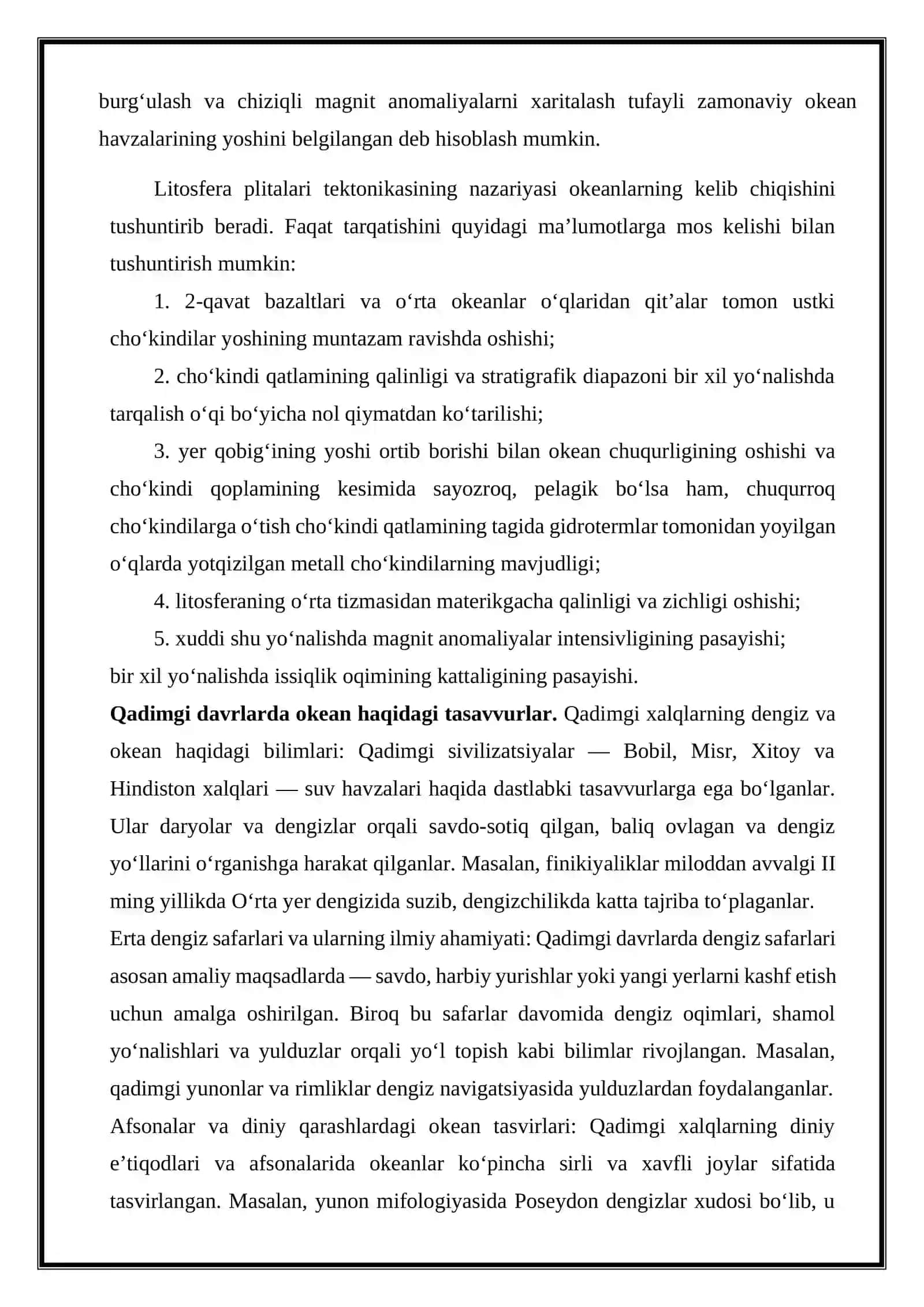 Dunyo okeanining o‘rganilish tarixi 4