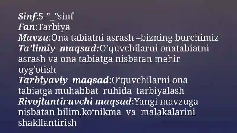 Ona tabiatni asrash - bizning burchimiz 4