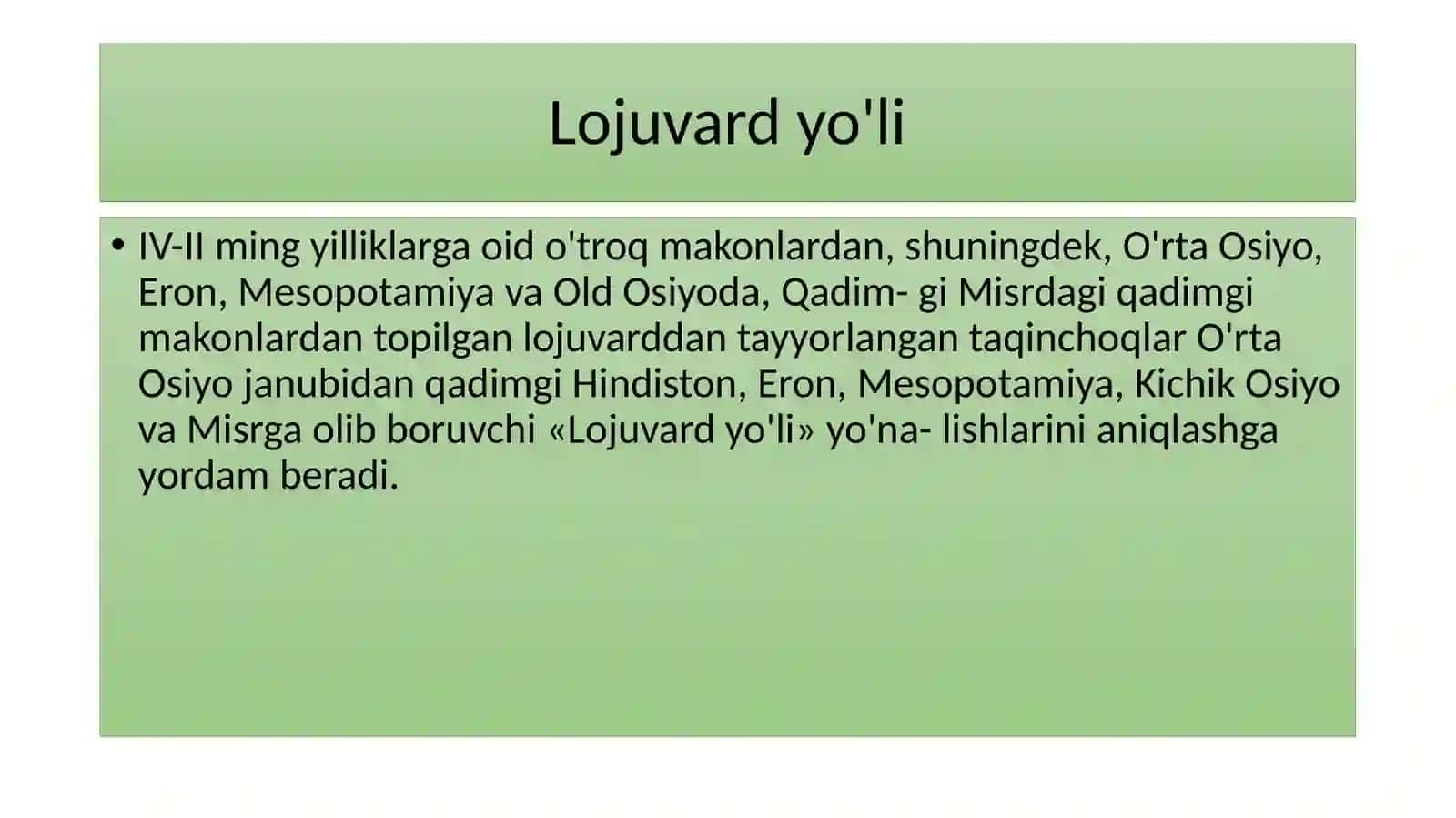 BUYUK IPAK YO'LI-MULOQOT VA HAMKORLIK YO'LI 4