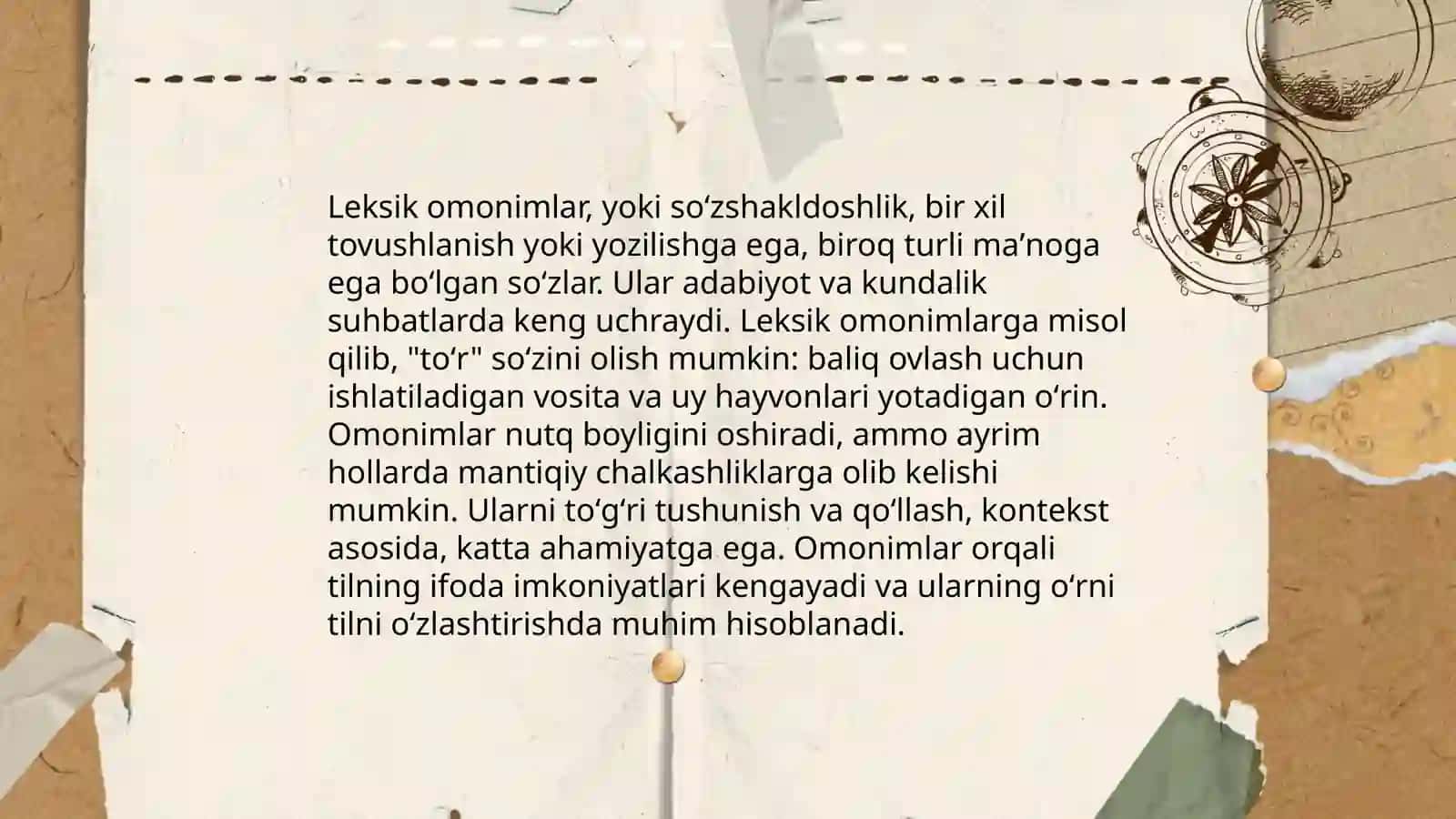 Omonimlar. Omoformalar. Omonimlarning yuzaga kelish sabablari 4