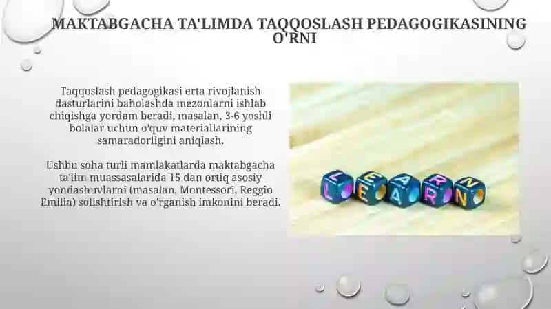 Taqqoslash pedagogikasi 4