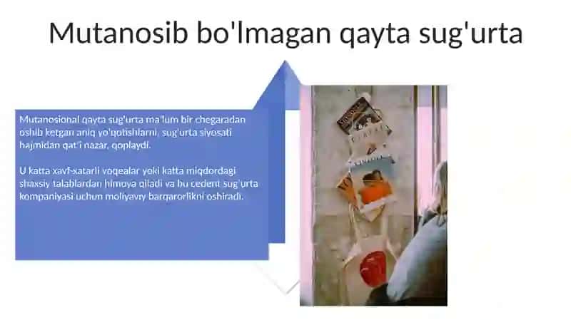 Qayta sug'urta qilish usullari 4