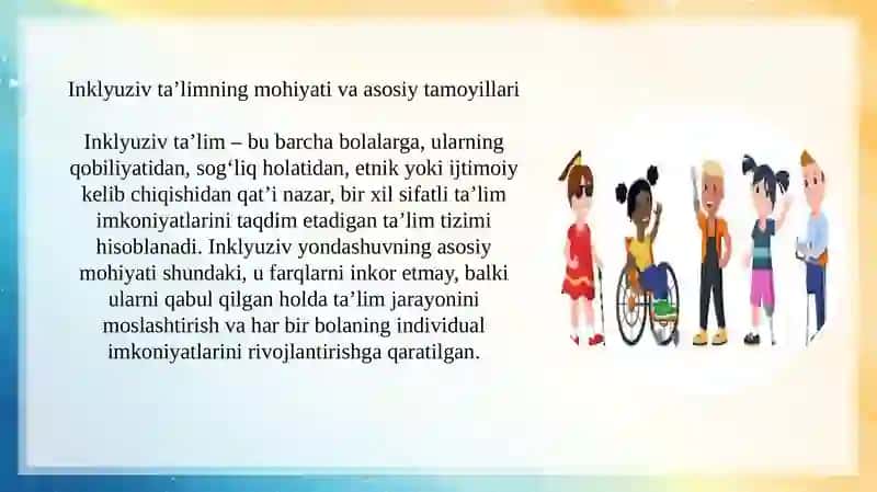 Inklyuziv ta'limni boʻlgan extiyoj va sabablar 4
