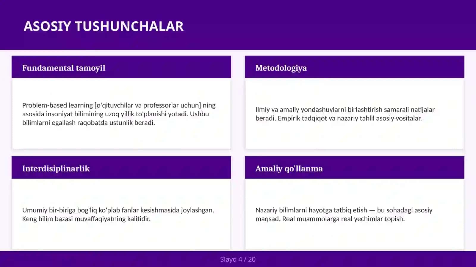 Problem-based learning [o'qituvchilar va professorlar uchun] 4