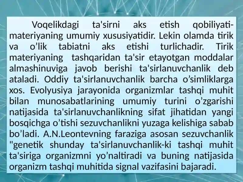 Psixika va ongning taraqqiyoti 4