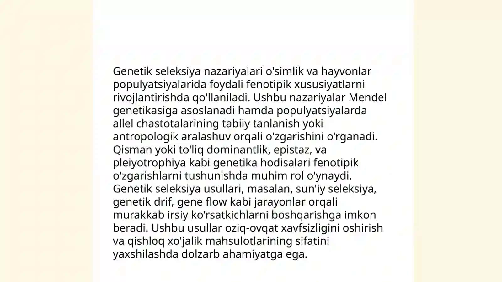 Hayvonlar seleksiyasi 4