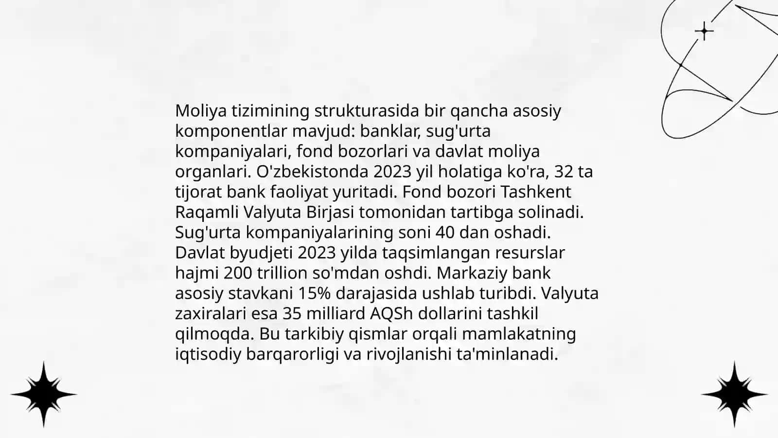 Moliya asoslarining mohiyati va moliya tizimi 4