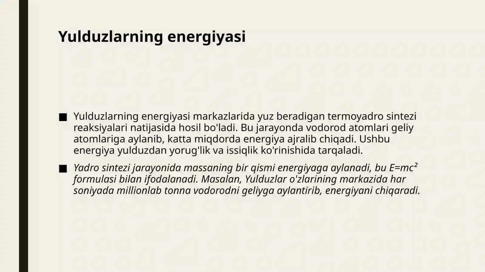 Yulduzlarning tabiati va harakati 4