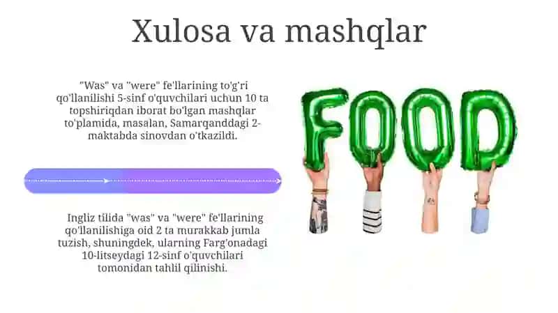 "Was" va "Were" ning qo'llanilishi 4