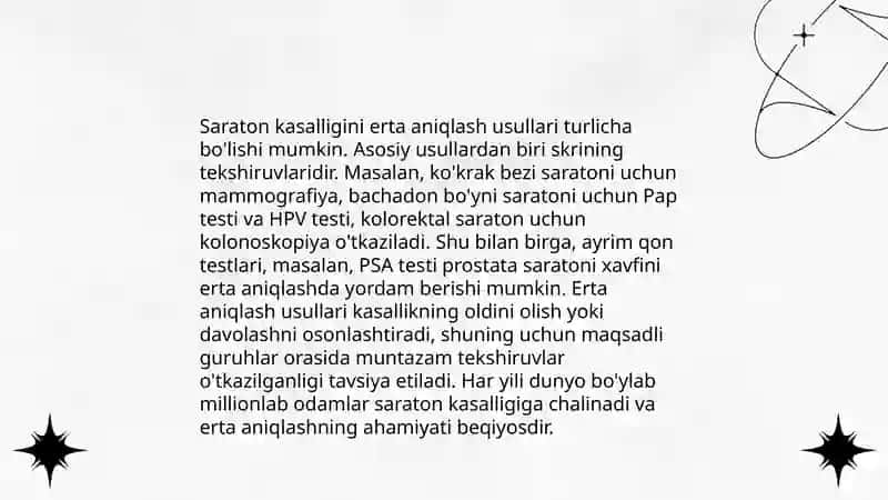 Saratoni va astma kasalliklari haqida 4
