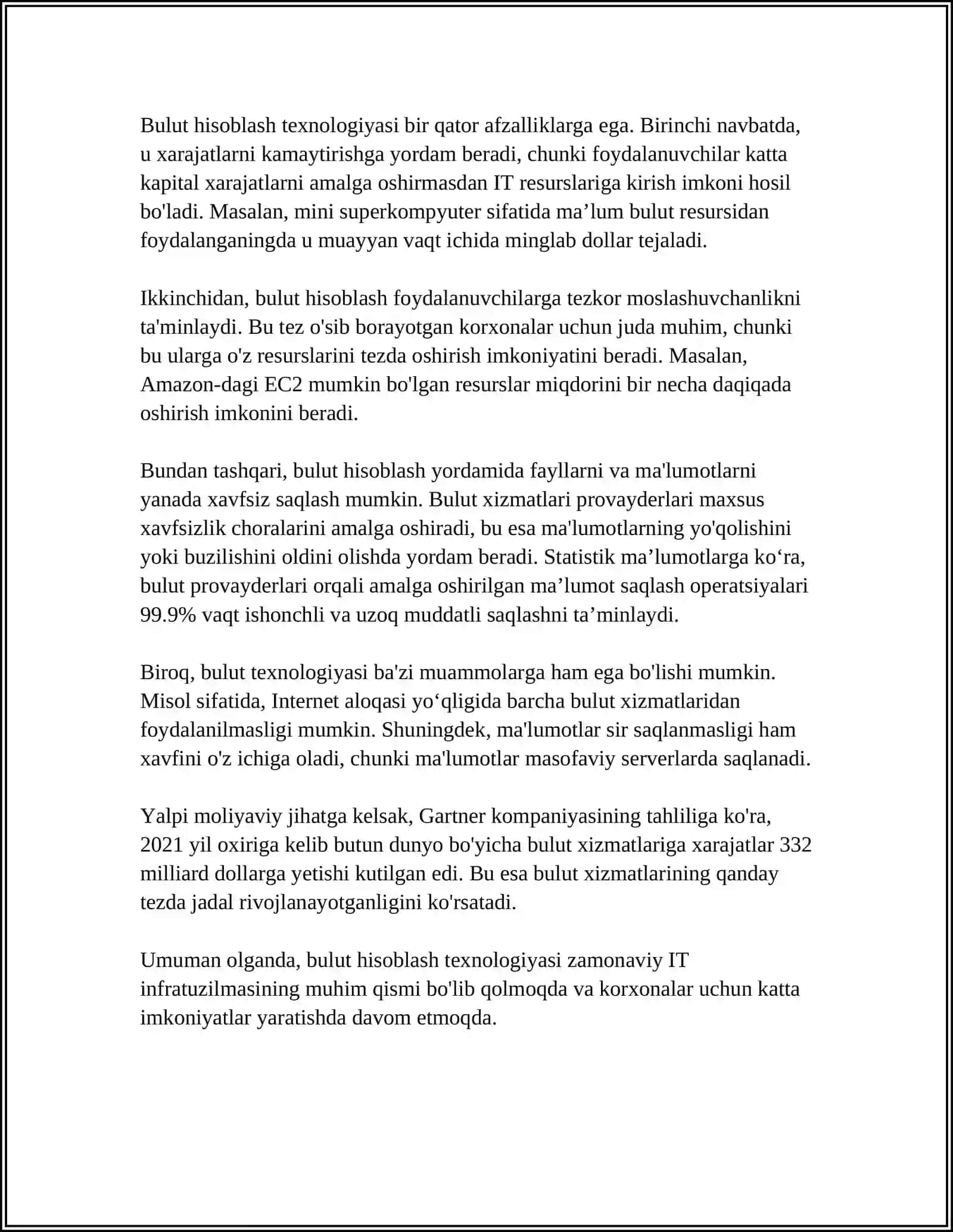 Bulut hisoblash (Cloud Computing) 4