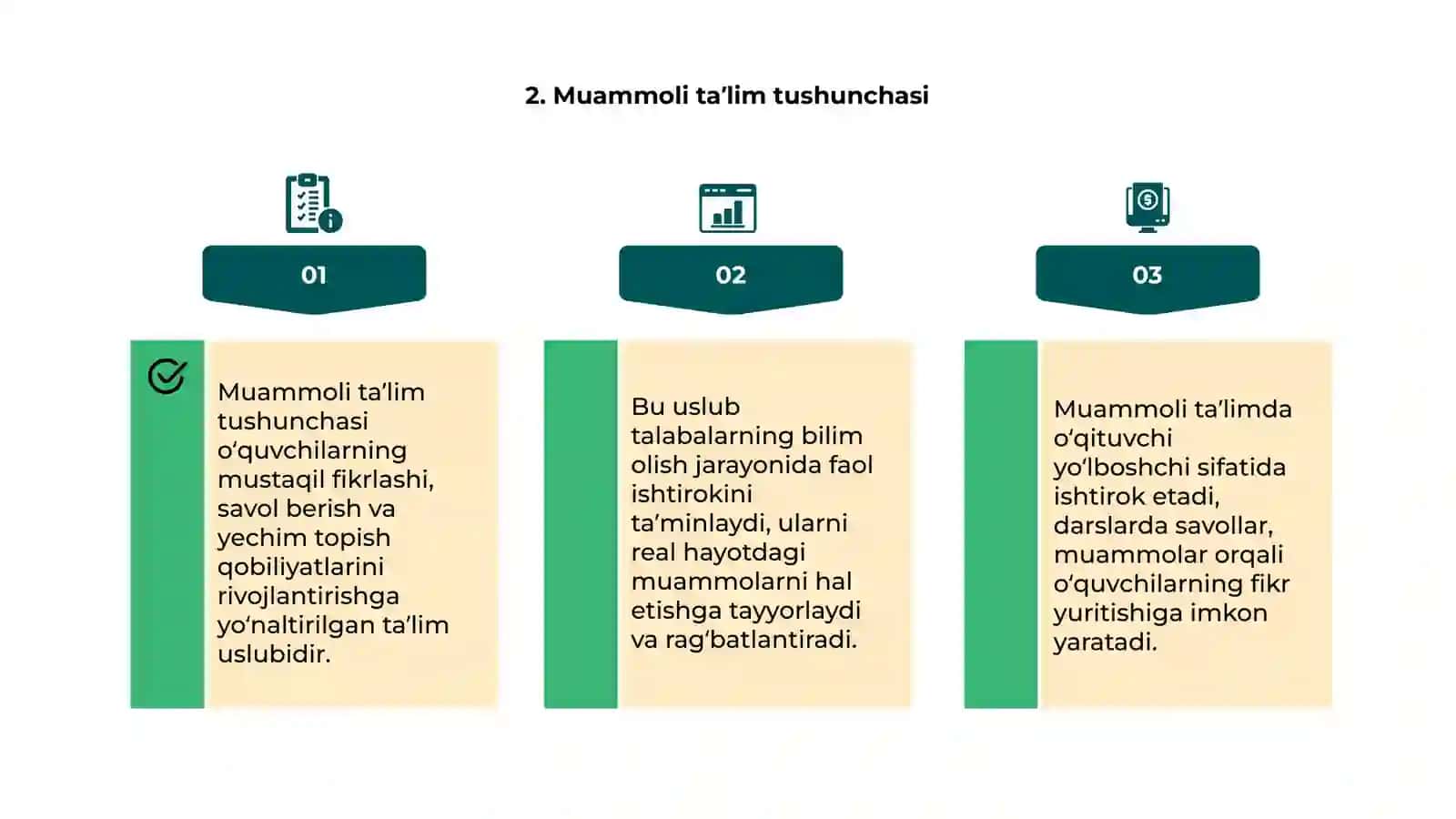 Muammoli talimning vujudga kelish tarixi 4