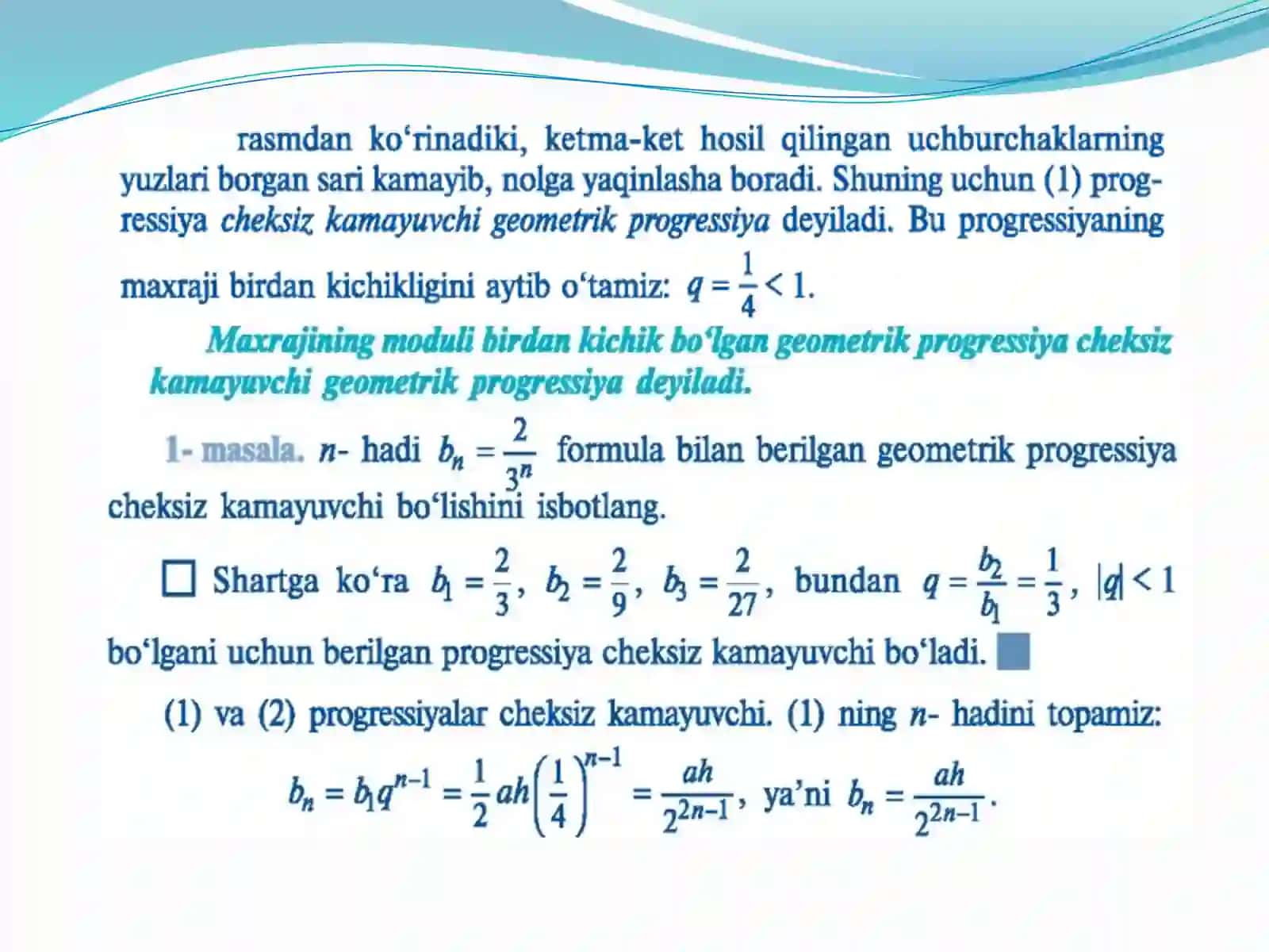 MATAMATIKA FANI O‘QITUVCHISI 4