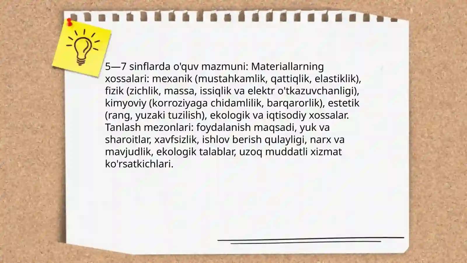 Texnologiya fanining mazmuni 4