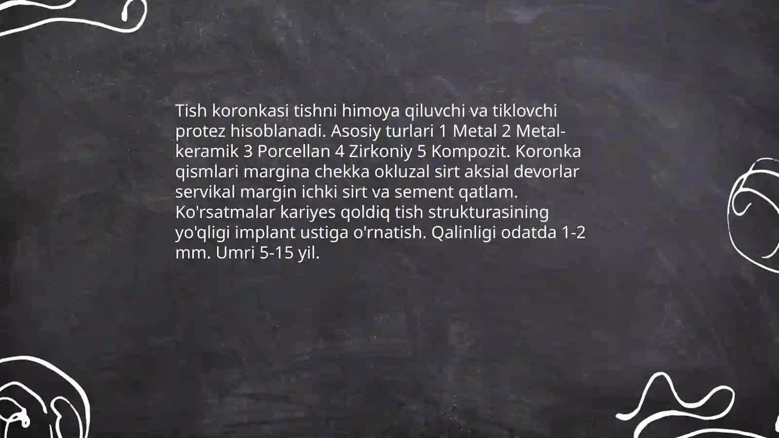 Tishlarning anatomik tuzilishi 4
