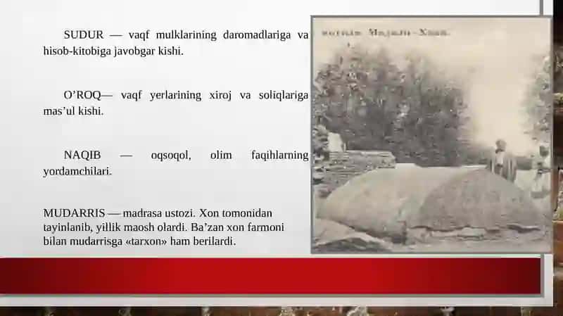 Qòqon xonligidagi diniy mansab va unvonar 4