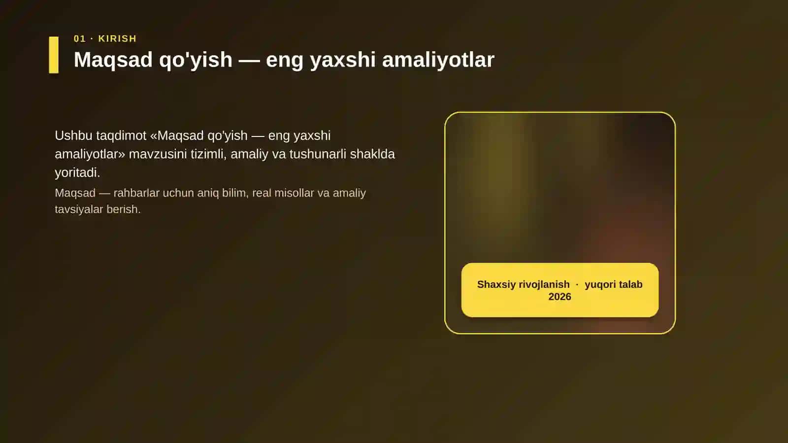 Maqsad qo'yish — eng yaxshi amaliyotlar 4