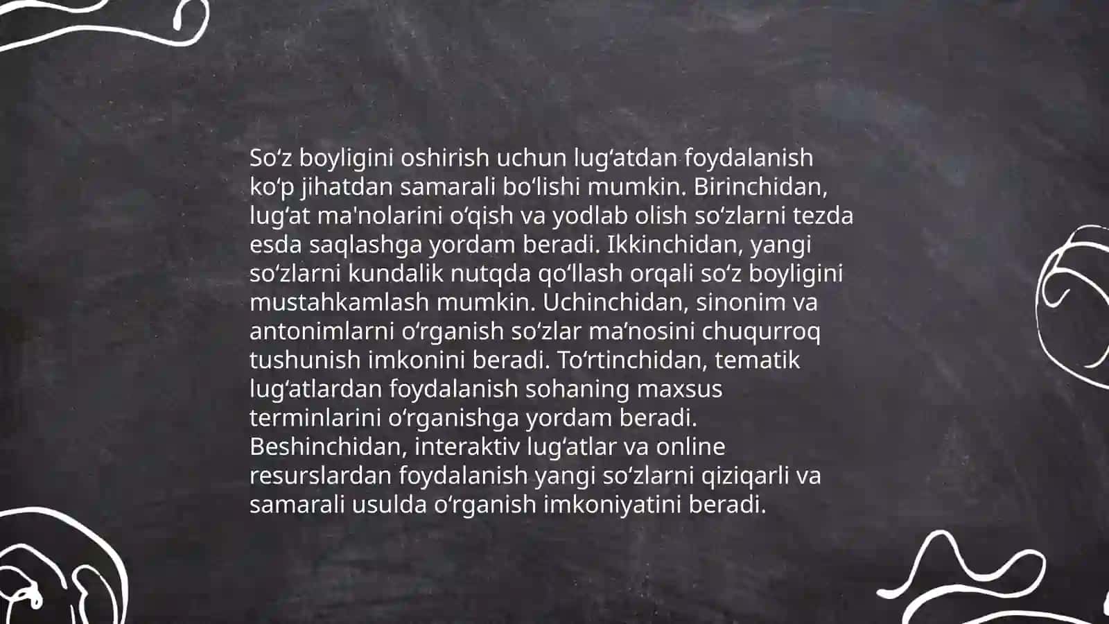 Lugʻat bilan ishlashning ahamiyati 4