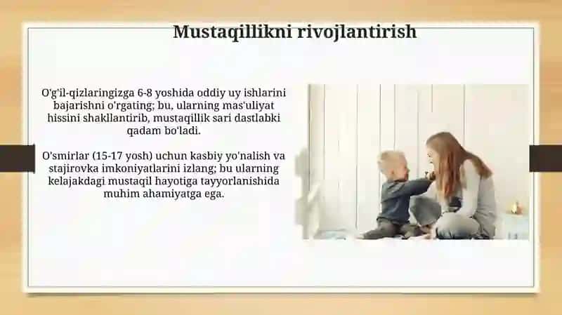 Turliy yoshdagi bolalarni tarbiyalash 4