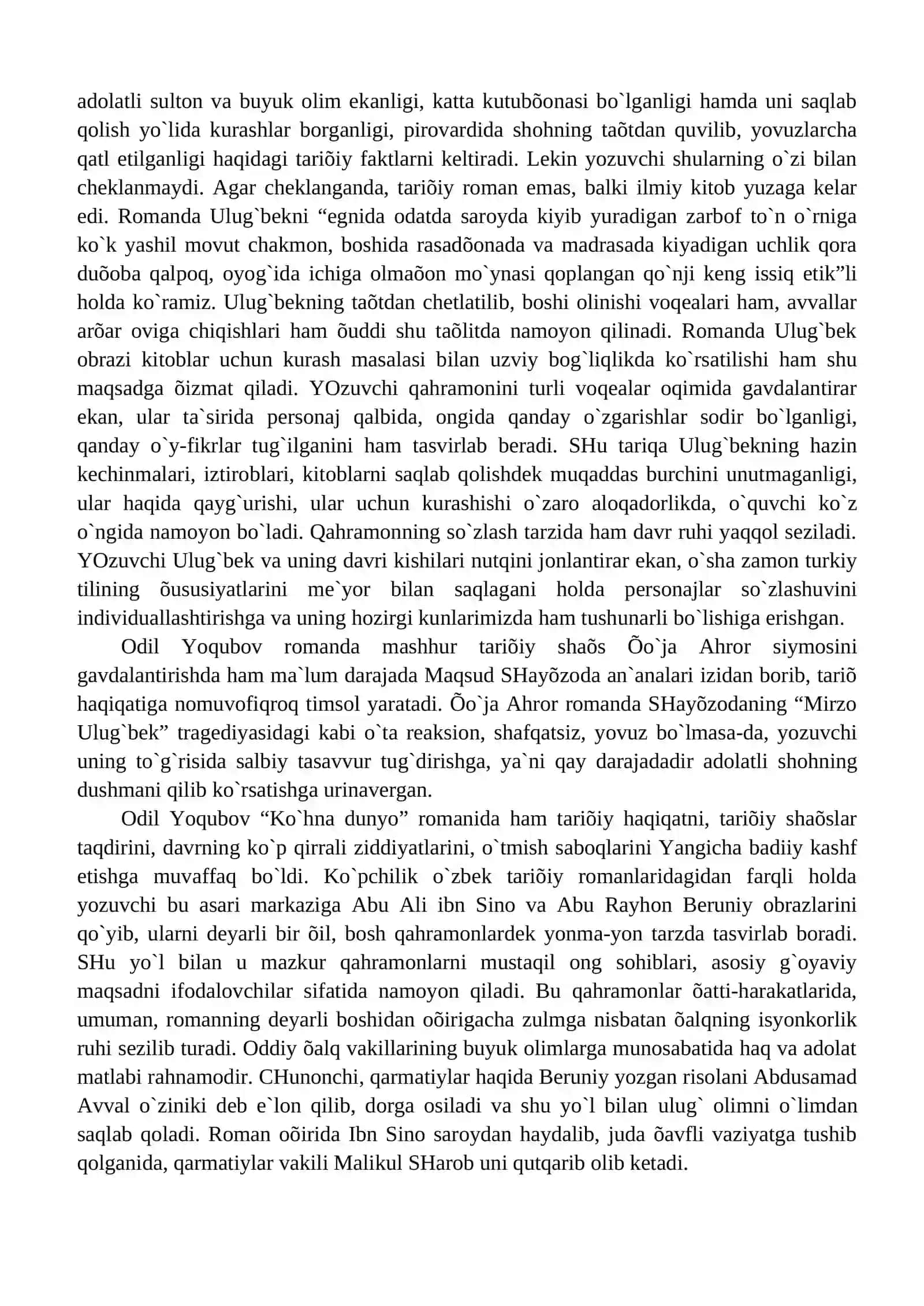 Odil Yoqubov ijodi 4