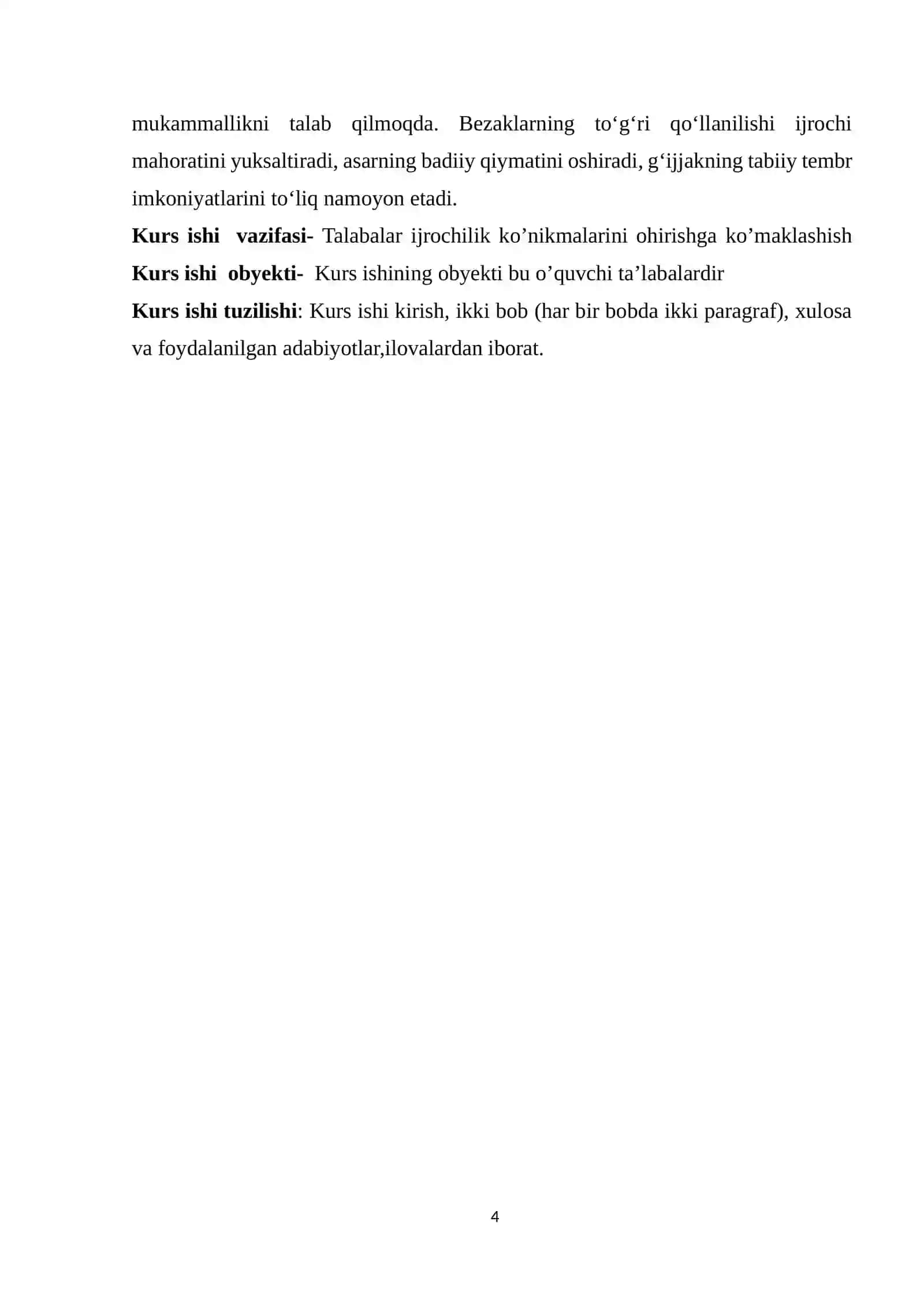Ijrochilik ko‘nikmalarini  mukammallashtirish 4