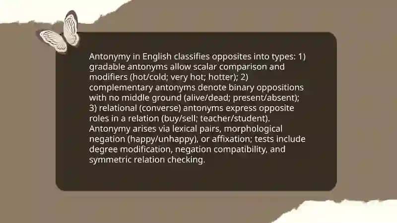 Semantic classification of words 4