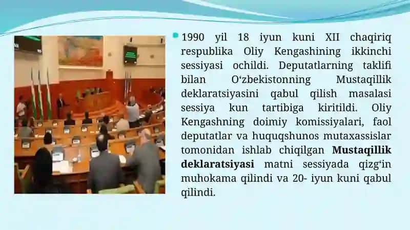 Mustaqil O‘zbekiston davlatining tashkil topishi 4