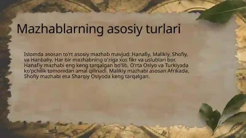 Mazhablar tarixi va shakllanishi 4