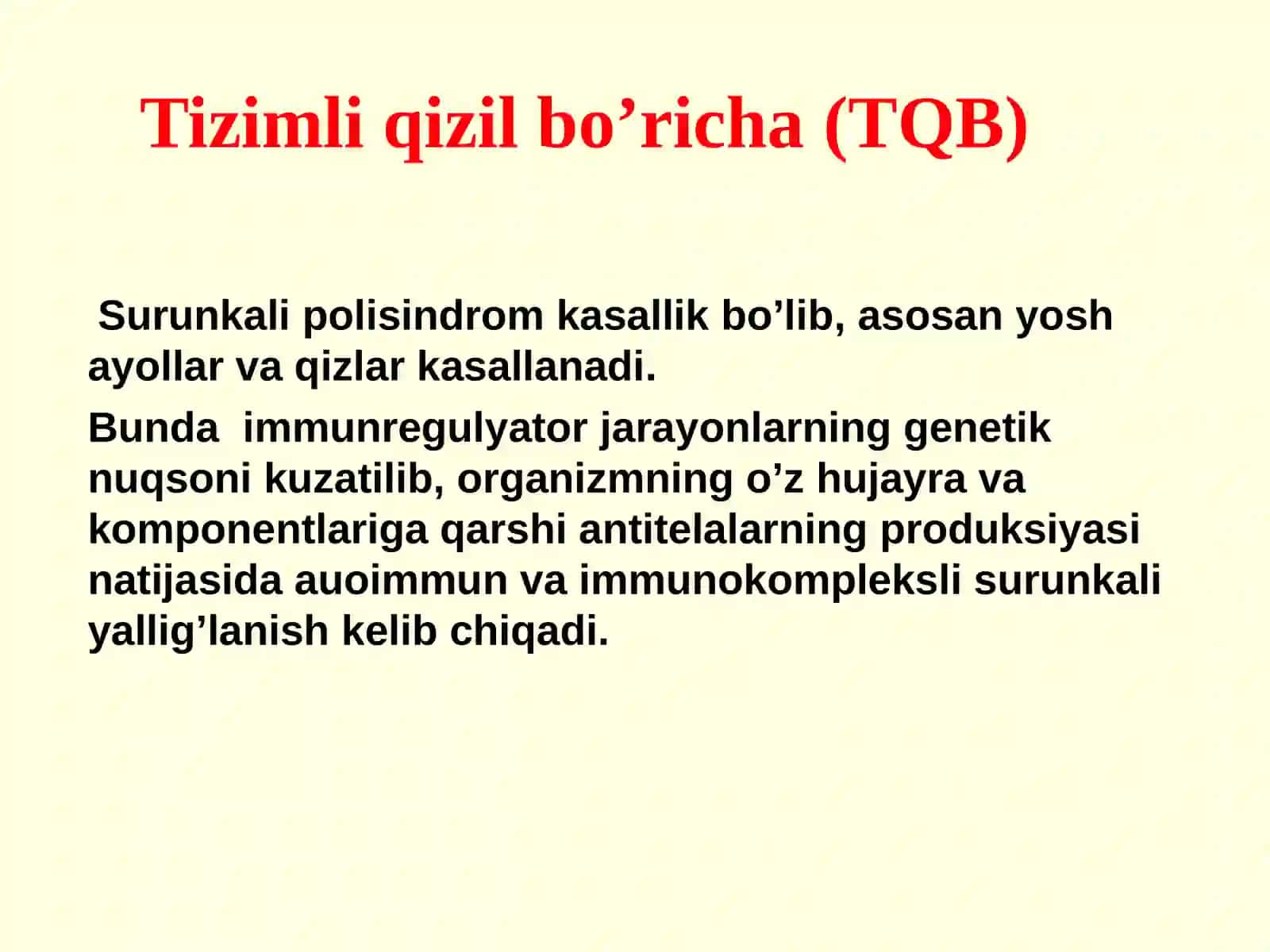 TIZIMLI QIZIL BO’RICHA 4