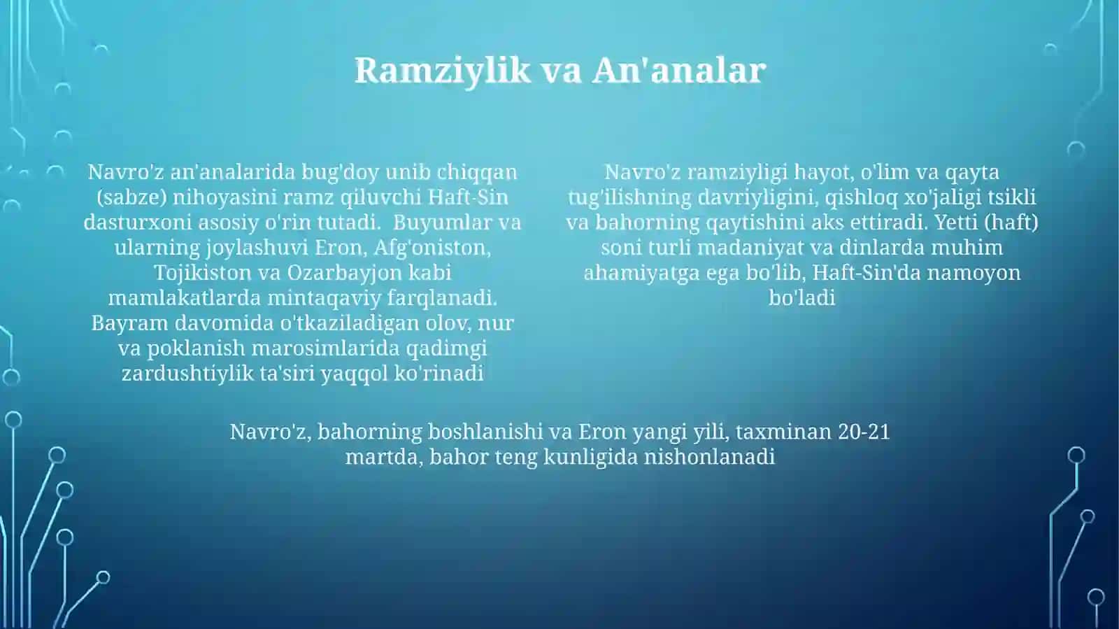 Navro'z urf-odatlari va an'analari 4