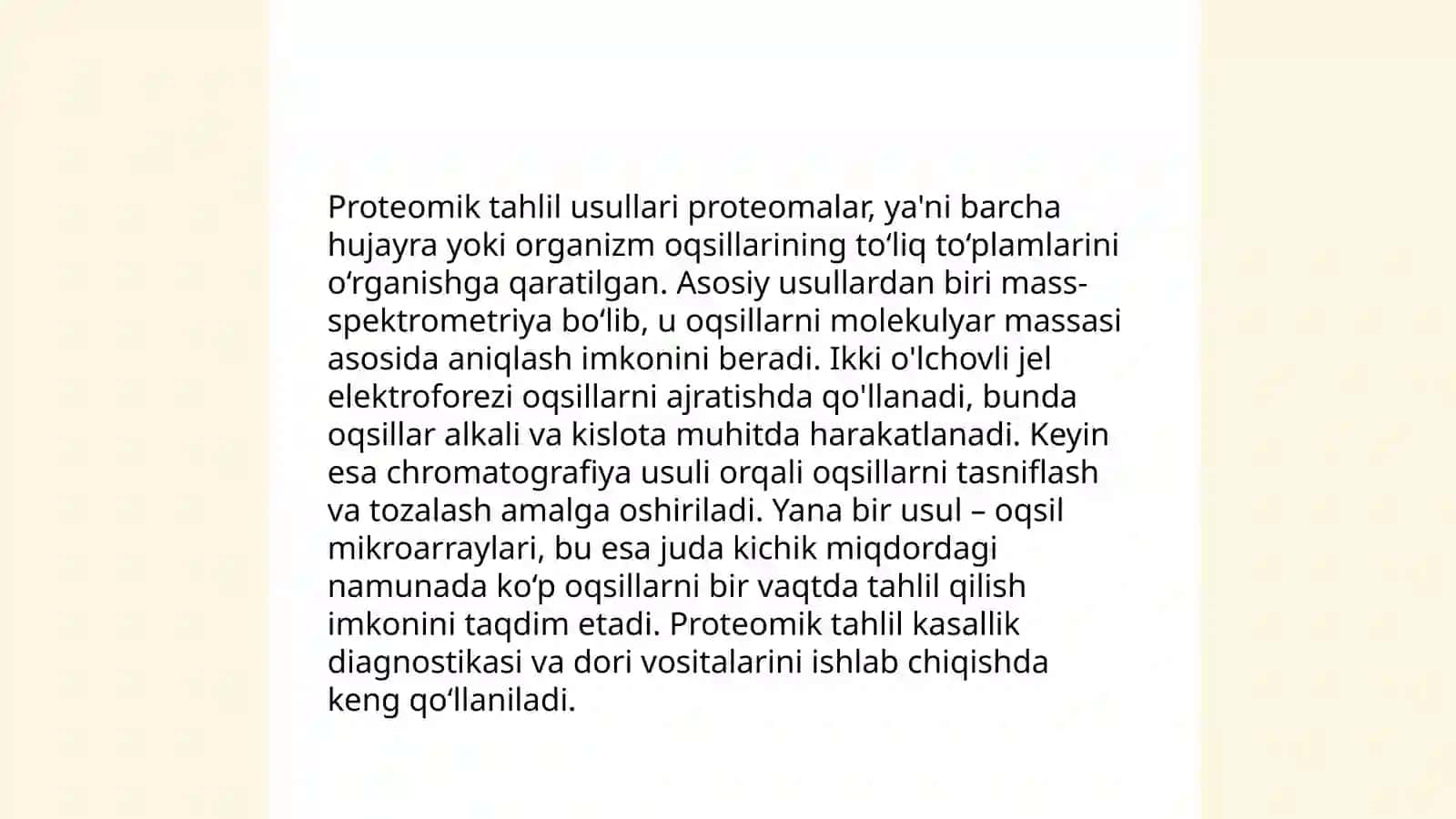 Proteomika fanining asoslari 4