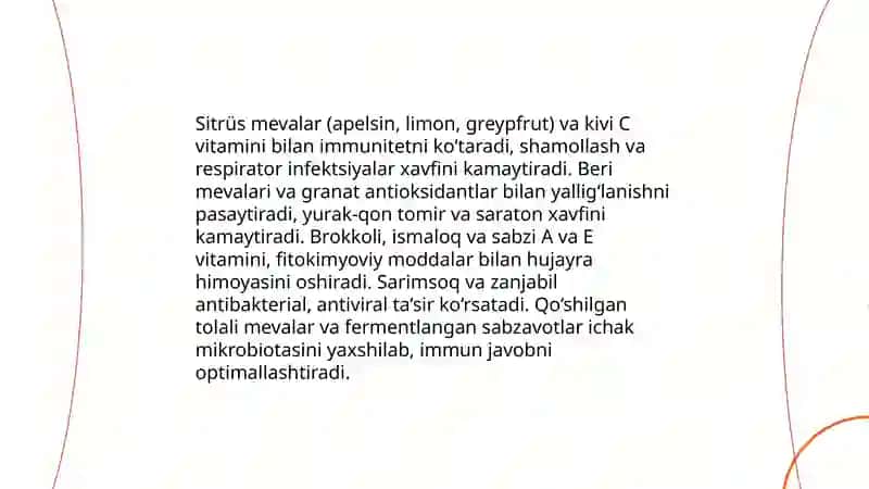 Sabzavotlar va mevalar 4