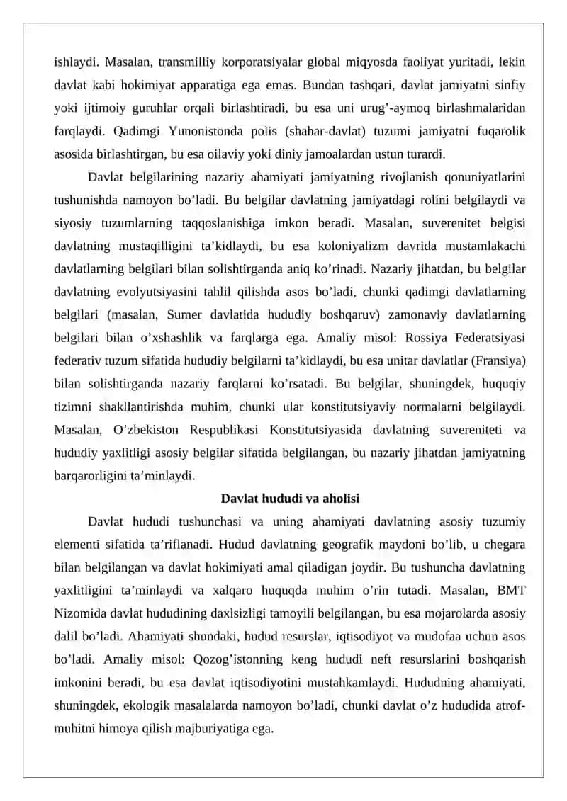 Davlatning asosiy belgilari 4