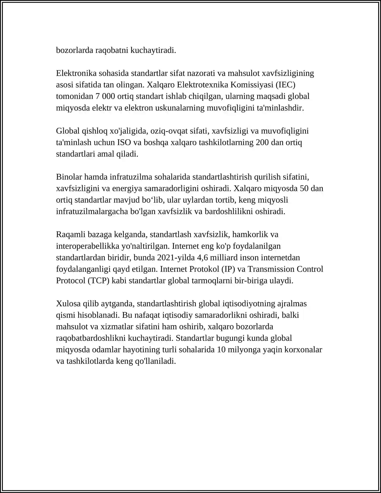 STANDARTLASHTIRISH VA UNING AXAMIYATI 4