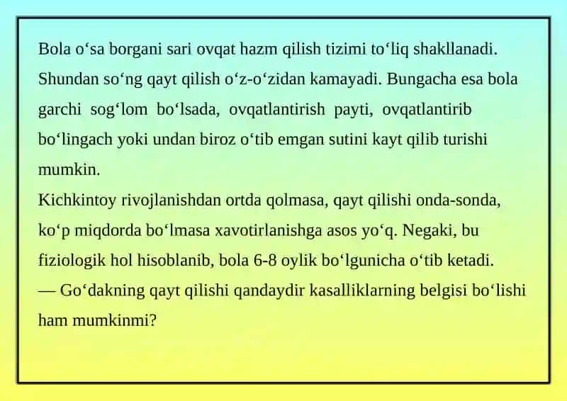QUSISH VA QAYT QILISH SINDROMI 4