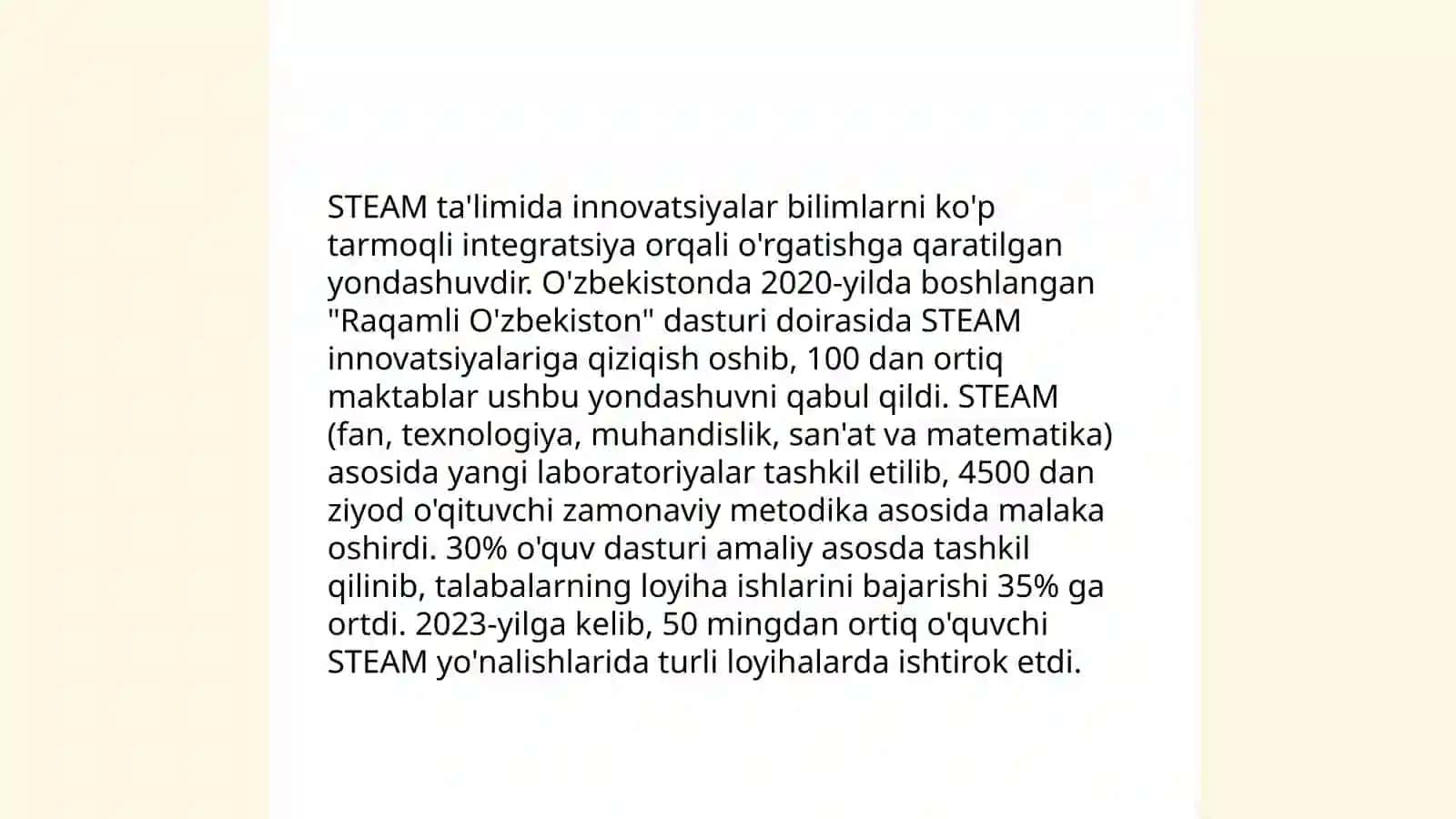 STEAM ta'limi asoslari 4
