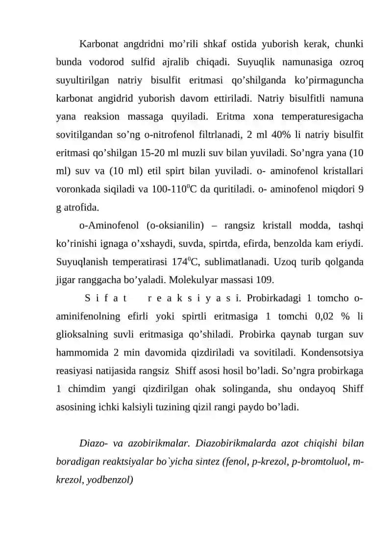 P- NITRO ANILIN SINTEZI 4
