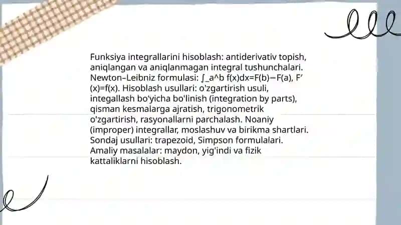 Tahliliy amallar 4