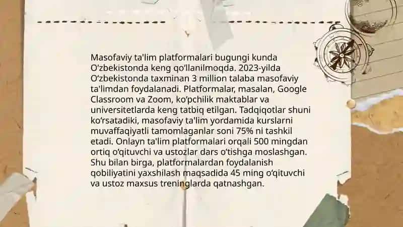 Masofaviy ta'limni tashkil etish va boshqarish 4
