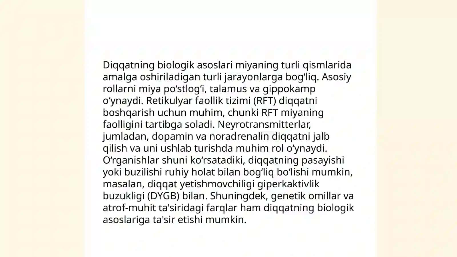 Darbinning diqqat nazariyasi 4