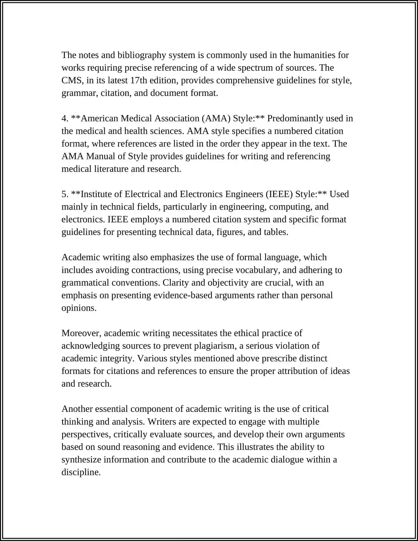 Academic Writing Styles 4