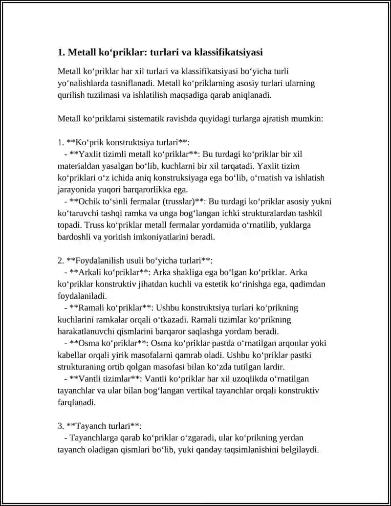 METALL KOʻPRIKLAR 4