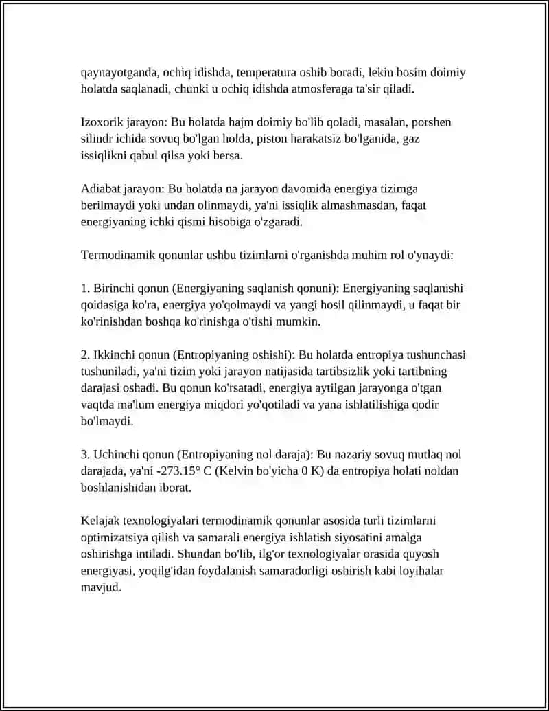 TERMODINAMIKA ASOSLAR 4