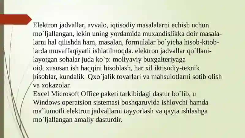 EXCELdasturi 4